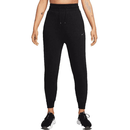 Women's Dri-FIT One High-Waisted 7/8 French Terry Joggers-Apparel-Nike-FB5434-010-Tennis Express
