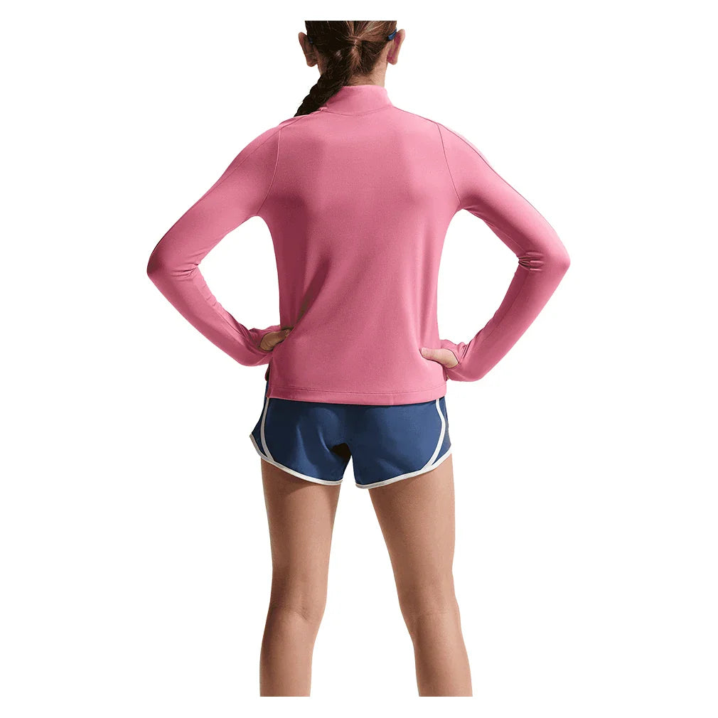 Girls' Dri-FIT Long Sleeve Half-Zip Training Top