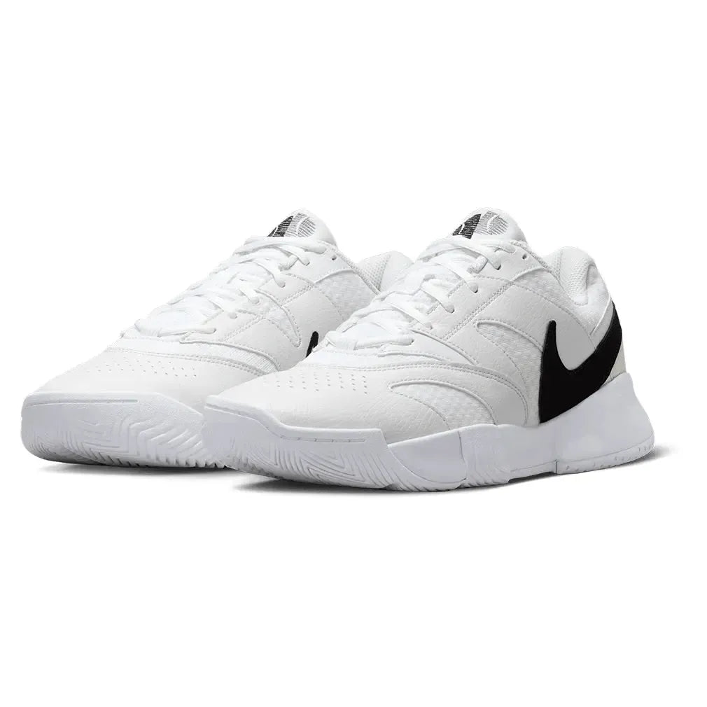 Juniors' Court Lite 4 Tennis Shoes White and Black