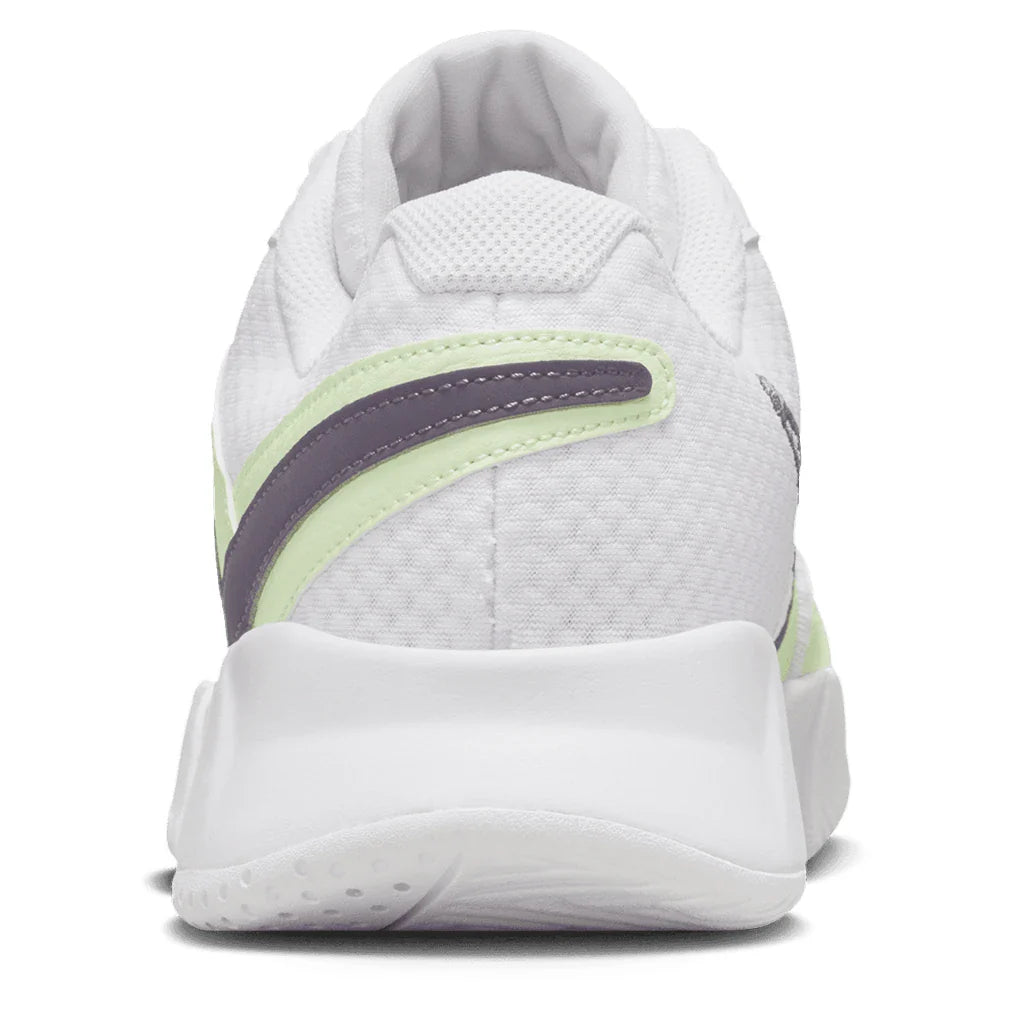Men's Court Lite 4 Tennis Shoes White and Dark Raisin