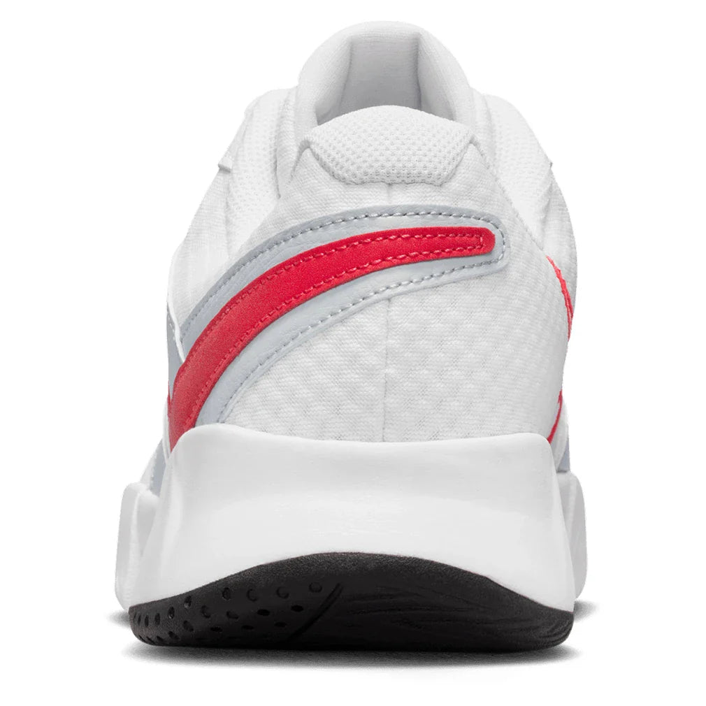 Men's Court Lite 4 Tennis Shoes White and Lt Crimson