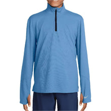 Boys' Dri-Fit Multi Long Sleeve Half Zip Tennis Top-Apparel-Nike-FN8375-489-Tennis Express