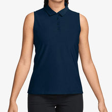 Women's Dri-Fit Victory Sleeveless Tennis Polo Armory Navy and White-Apparel-Nike-FQ1572-478-Tennis Express