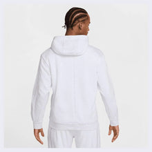Men's Heritage Dri-FIT Fleece Tennis Hoodie Football Grey and Mineral Teal