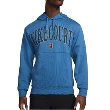 Men's Heritage Dri-FIT Fleece Tennis Hoodie Star Blue and Psychic Blue-Apparel-Nike-FQ2093-402S25-Tennis Express