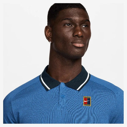 Men's Heritage Tennis Polo Star Blue and Armory Navy