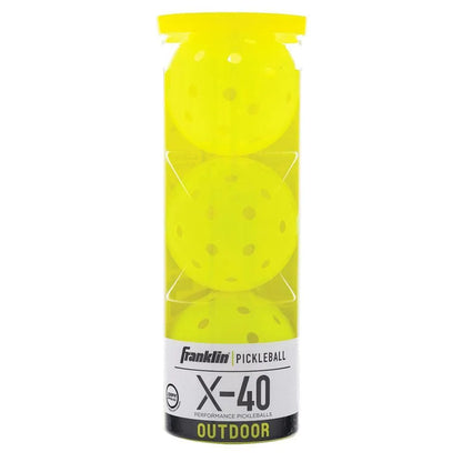 X-40 Outdoor Pickleballs 3 Pack Optic