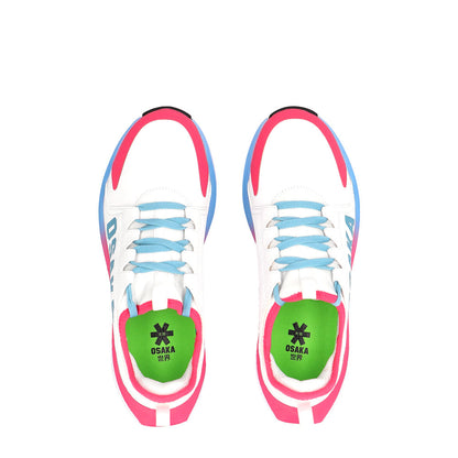 Osaka Kids Footwear Furo Play | White-Retro Blue-Raspberry