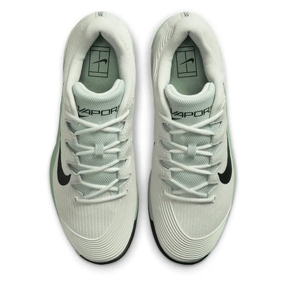 Men's Zoom Vapor 12 Tennis Shoes Light Silver and Black