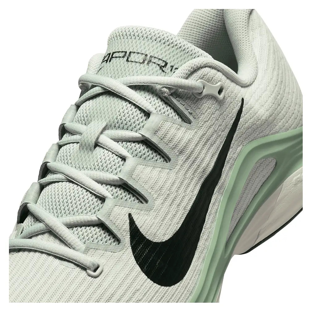 Men's Zoom Vapor 12 Tennis Shoes Light Silver and Black