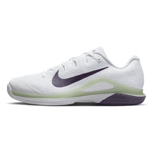 Men's Zoom Vapor 12 Tennis Shoes White and Dark Raisin