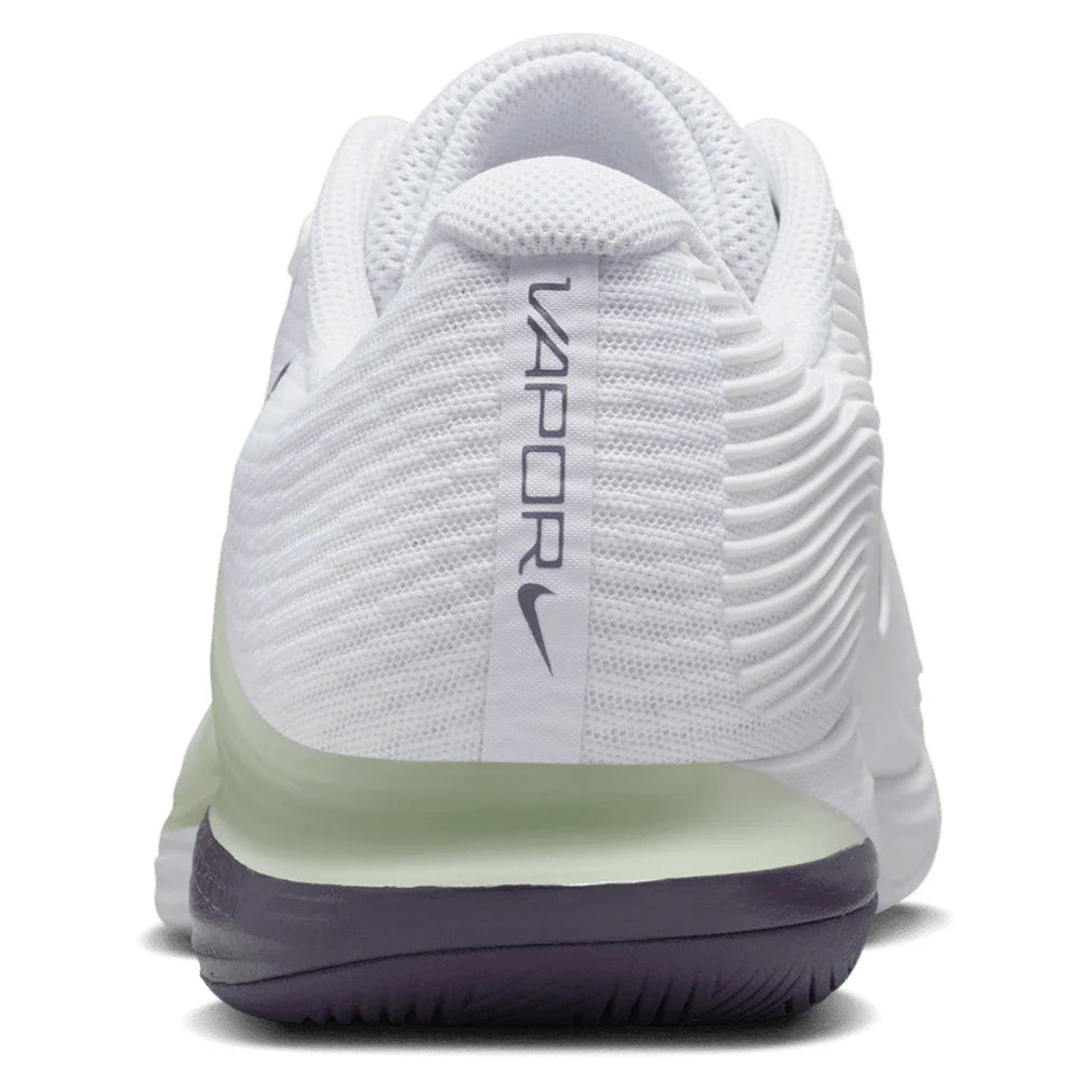 Men's Zoom Vapor 12 Tennis Shoes White and Dark Raisin