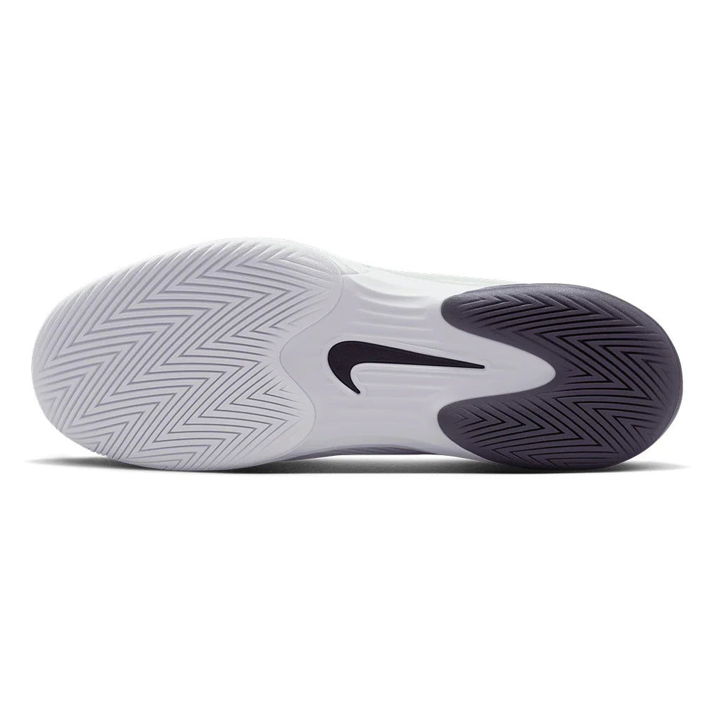 Men's Zoom Vapor 12 Tennis Shoes White and Dark Raisin
