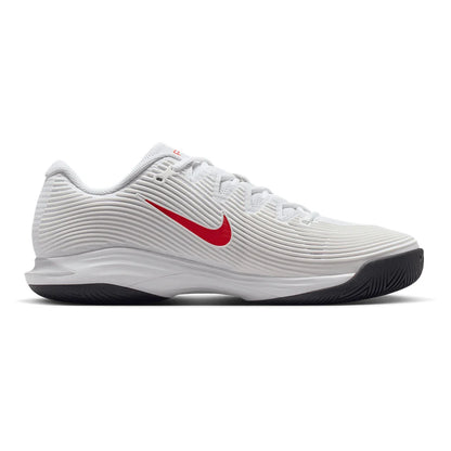 Men's Zoom Vapor 12 Tennis Shoes White and Lt Crimson