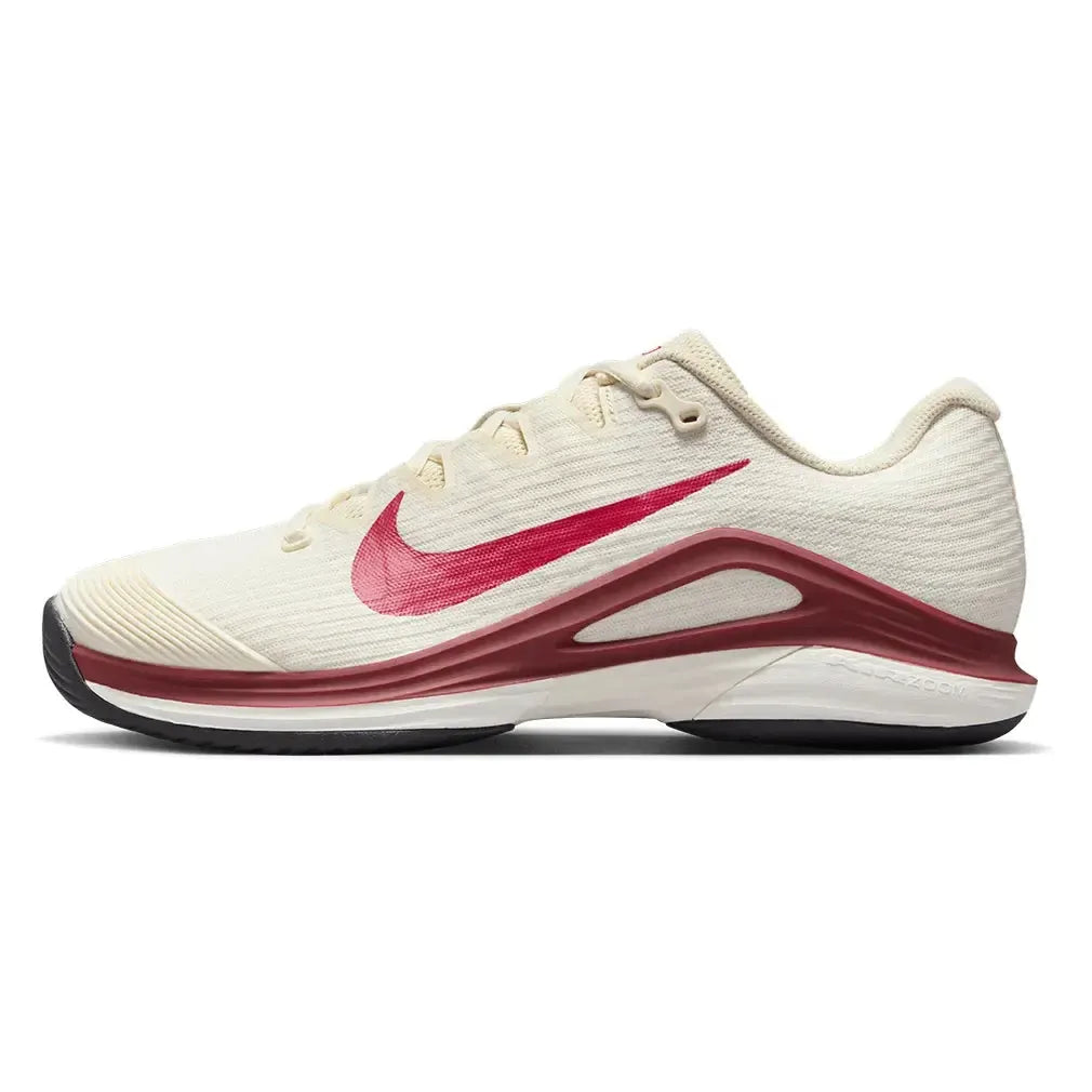 Women's Zoom Vapor 12 Tennis Shoes Pale Ivory and Rush Pink