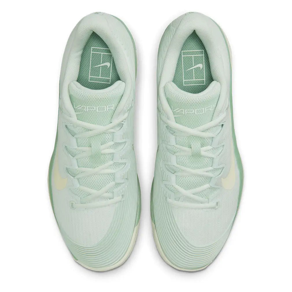 Women's Zoom Vapor 12 Tennis Shoes Barely Green and Coconut Milk