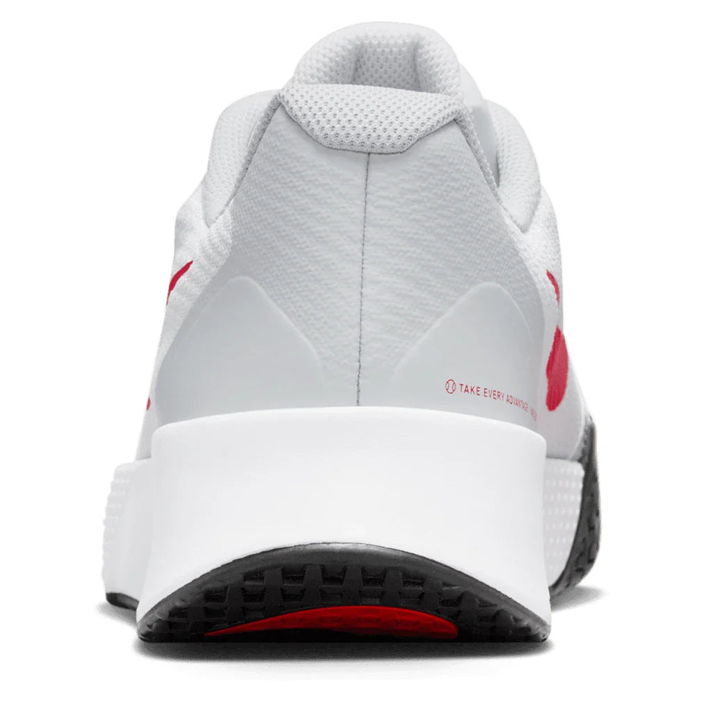Men's Vapor Lite 3 Tennis Shoes White and Lt Crimson