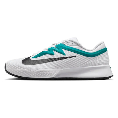 Men's Zoom Vapor Pro 3 Tennis Shoes White and Emerald Green