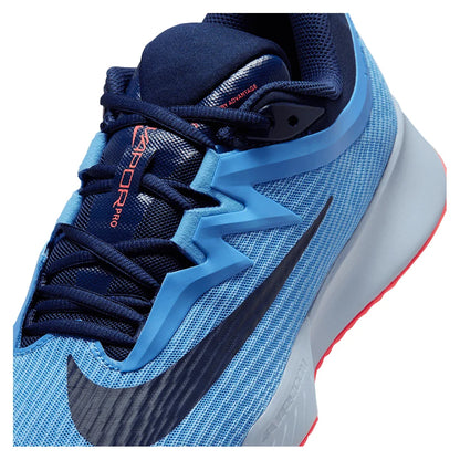 Men's Zoom Vapor Pro 3 Tennis Shoes University Blue and Midnight Navy