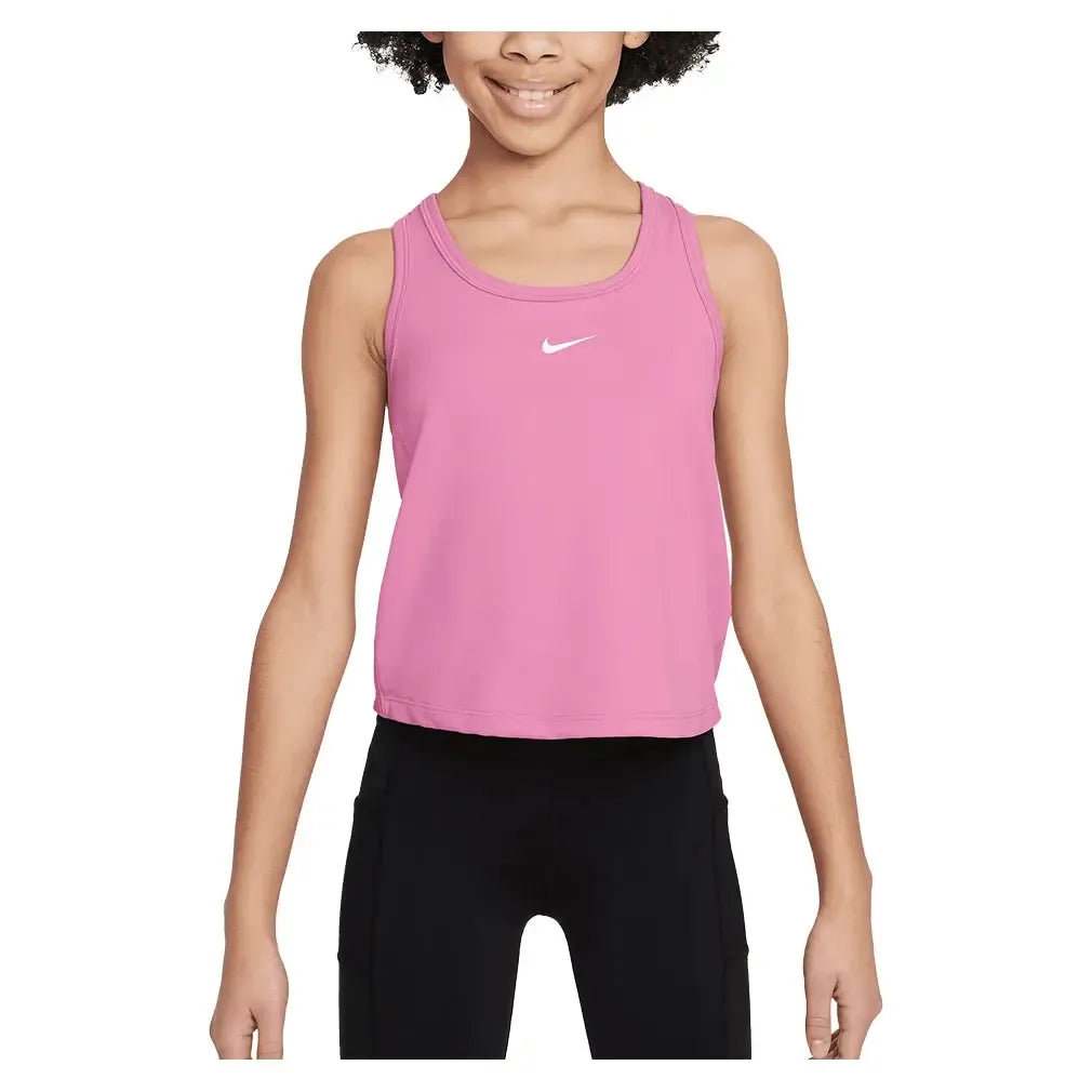 Girls' Dri-FIT One Training Tank-Apparel-Nike-FZ5598-U25-646-3-Tennis Express