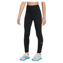 Girls' One Dri-FIT High-Waisted Training Leggings-Apparel-Nike-FZ5605-010-Tennis Express