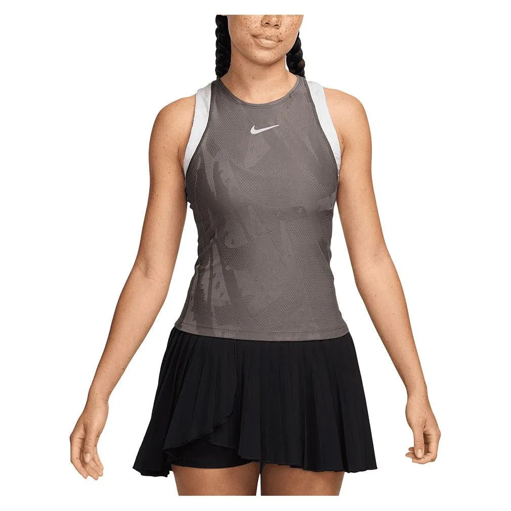Women's Melbourne Dri-Fit Slam Tennis Tank-Apparel-Nike-FZ6475-S25-289-3-Tennis Express