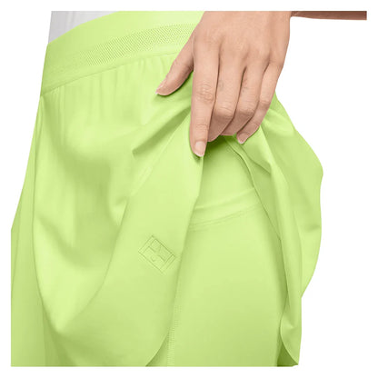 Women's Court Dri-FIT Advantage Ace 13 Inch Tennis Skort Lt Lemon Twist and Black