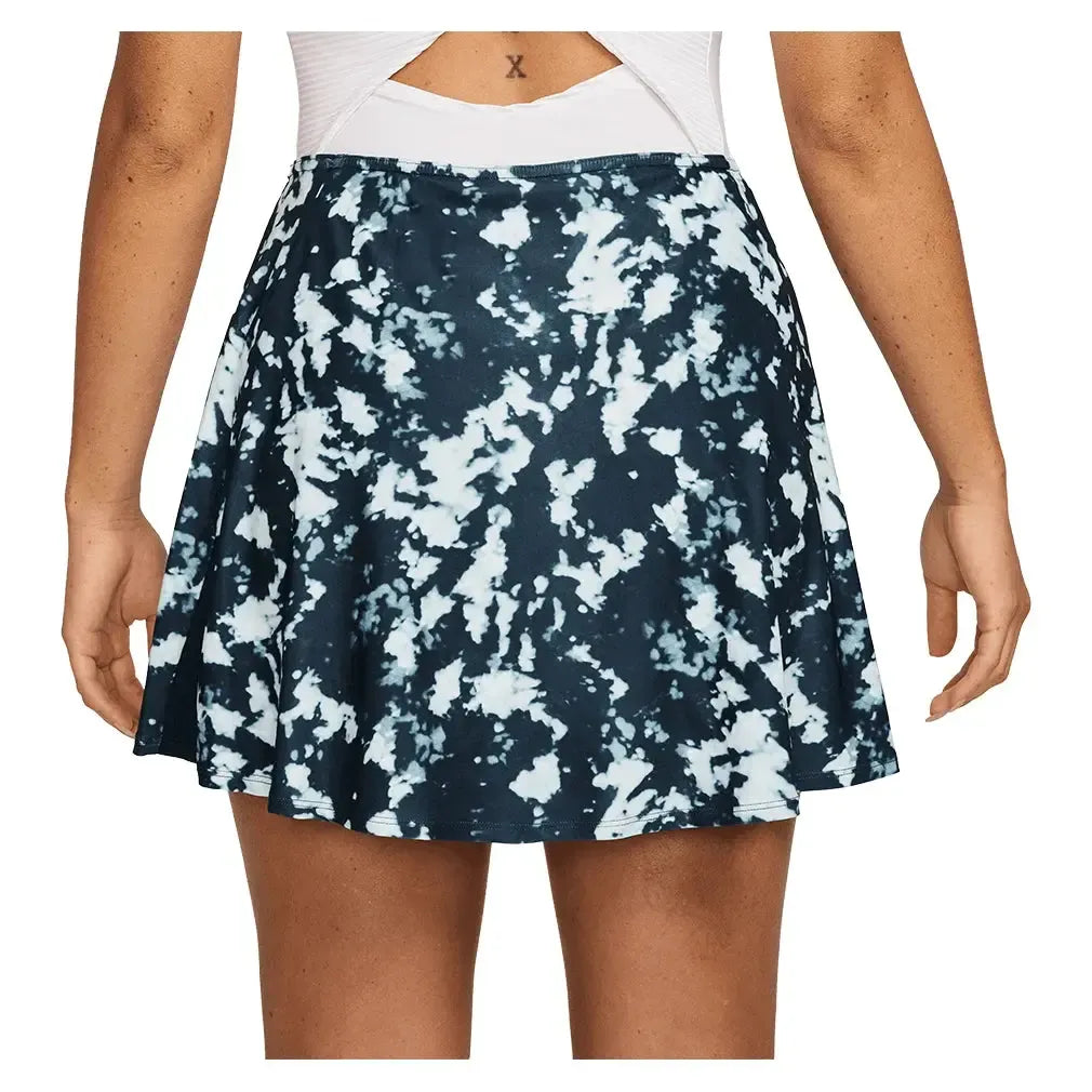 Women's Dri-FIT Victory Flouncy 15" Print Tennis Skort Armory Navy and White
