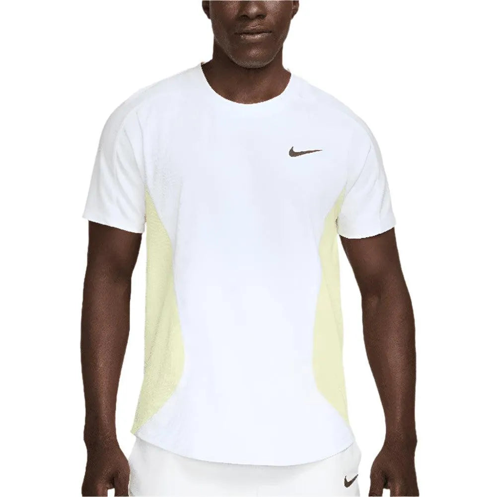 Men's Melbourne Dri-Fit Advantage Slam Tennis Top-Apparel-Nike-FZ6857-100-Tennis Express