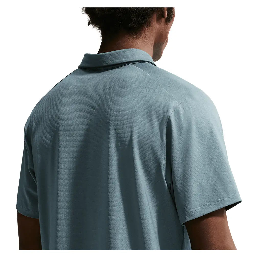 Men's Court Dri-FIT Advantage Tennis Polo Mineral Slate and White
