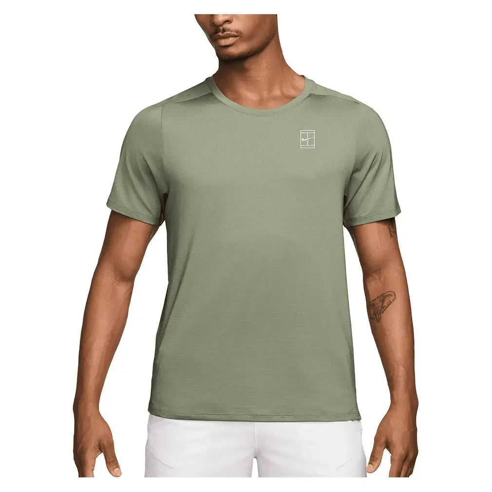Men's Court Dri-FIT Advantage Tennis Top-Apparel-Nike-FZ6910-H25-386-3-Tennis Express