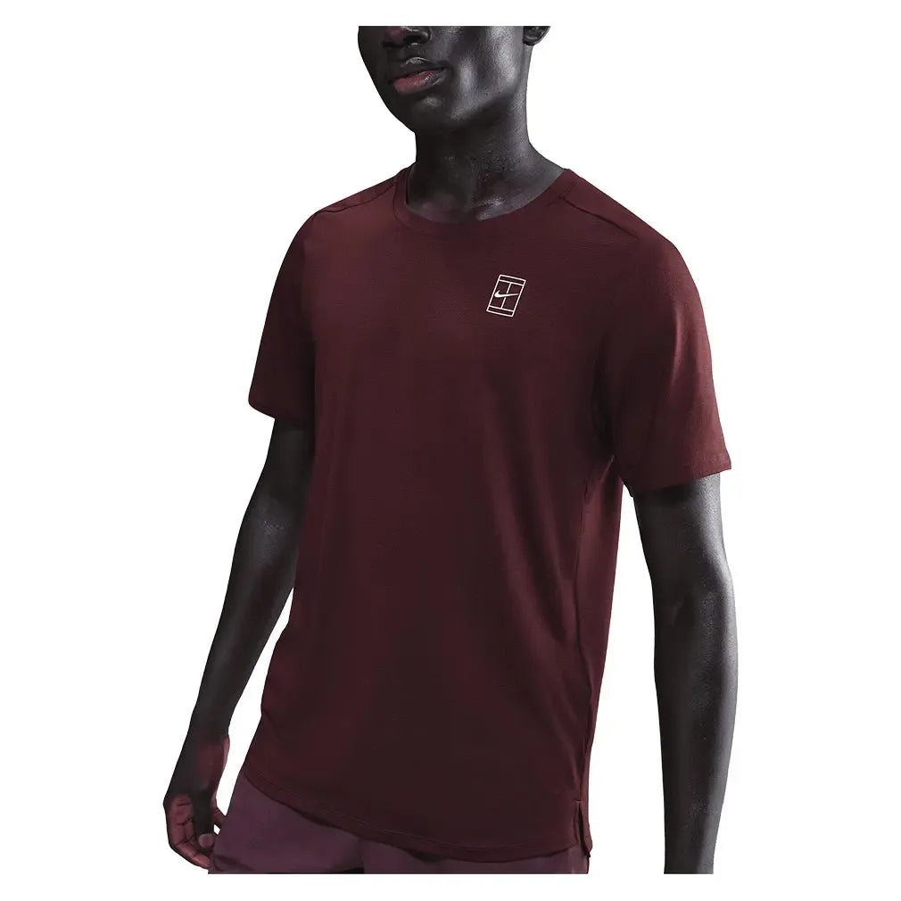 Men's Court Dri-FIT Advantage Tennis Top-Apparel-Nike-FZ6910-H25-652-3-Tennis Express