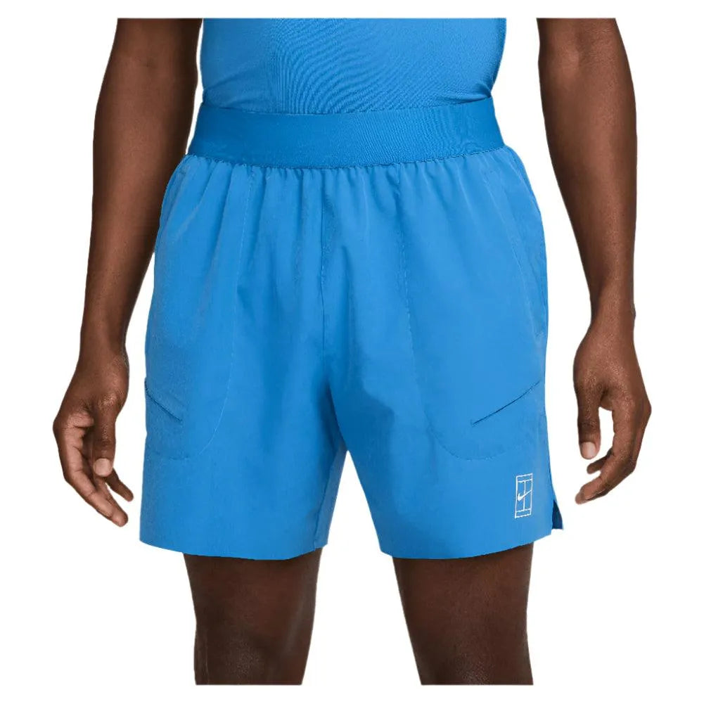 Men's Dri-Fit Advantage 6 Inch Tennis Short-Apparel-Nike-FZ6913-402-Tennis Express