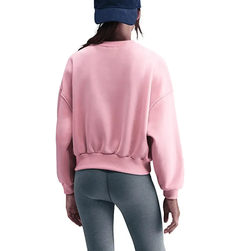 Girls' Sportswear Club Fleece Boxy Crew-Neck Sweatshirt Med Soft Pink