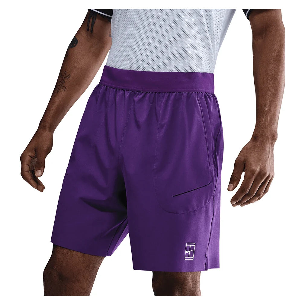Men's Court Dri-FIT Advantage 8 Inch Tennis Short-Apparel-Nike-XS-507_WILD_GRAPE, [current_file_name-Tennis Express