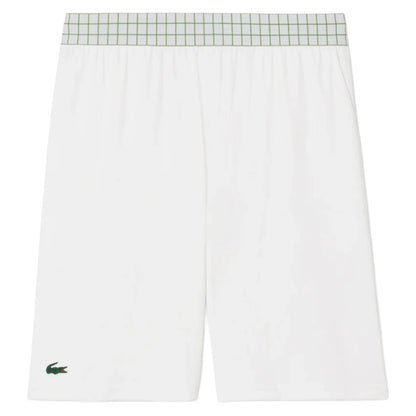 Men's Players Team Leader On Court Players Mesh 8 Inch Tennis Short White