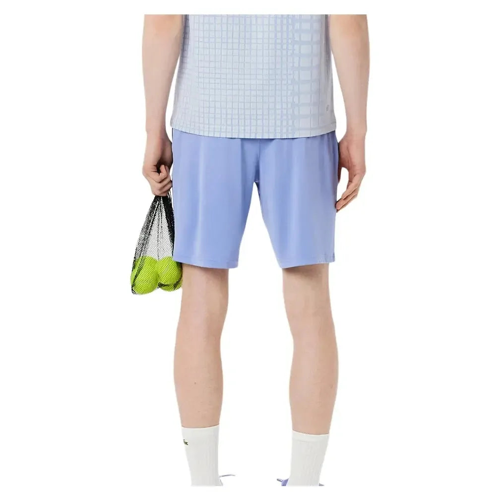 Men's On Court Players Mesh 8 Inch Tennis Short Delphinium