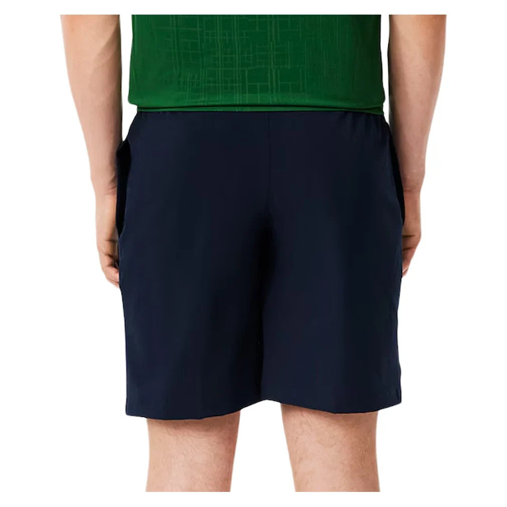Men's Novak Djokovic Ultra-Dry Woven 8 Inch Tennis Short Navy Blue and Calathea