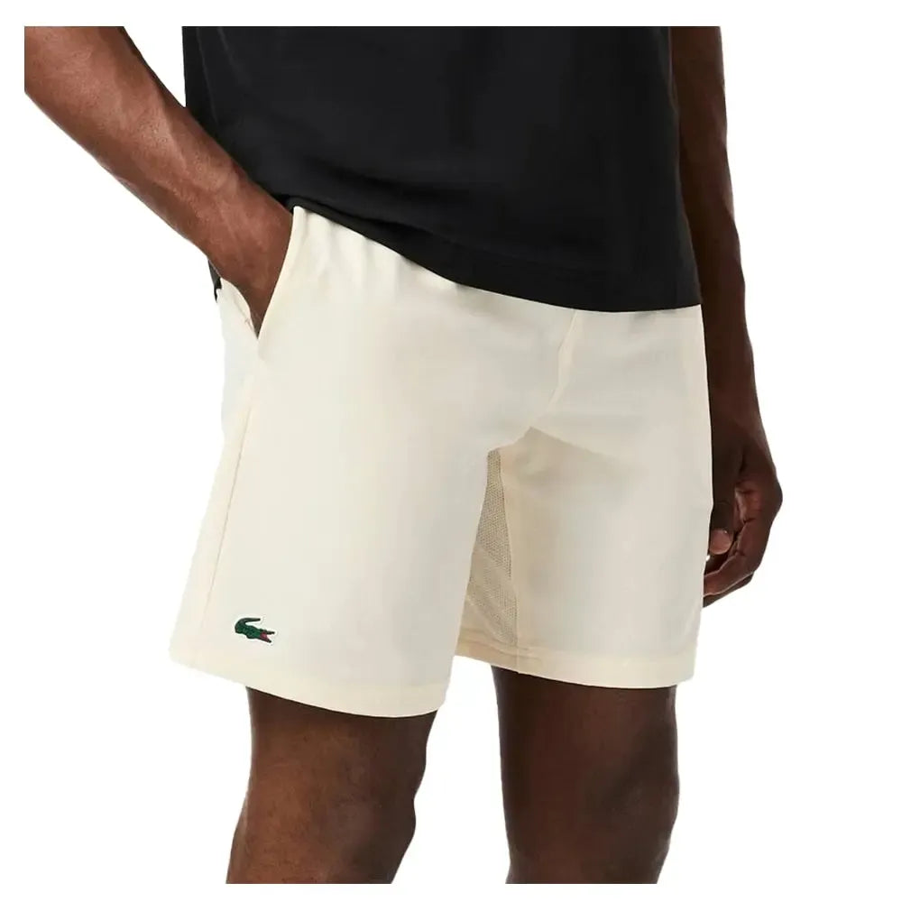 Men's Novak Djokovic Ultra-Dry Woven 8 Inch Tennis Short Lapland and Navy Blue
