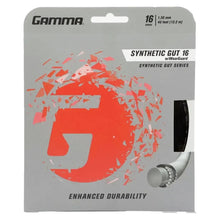 Synthetic Gut with Wearguard 16G Tennis String-Strings-Gamma-GSGW16-B-Tennis Express