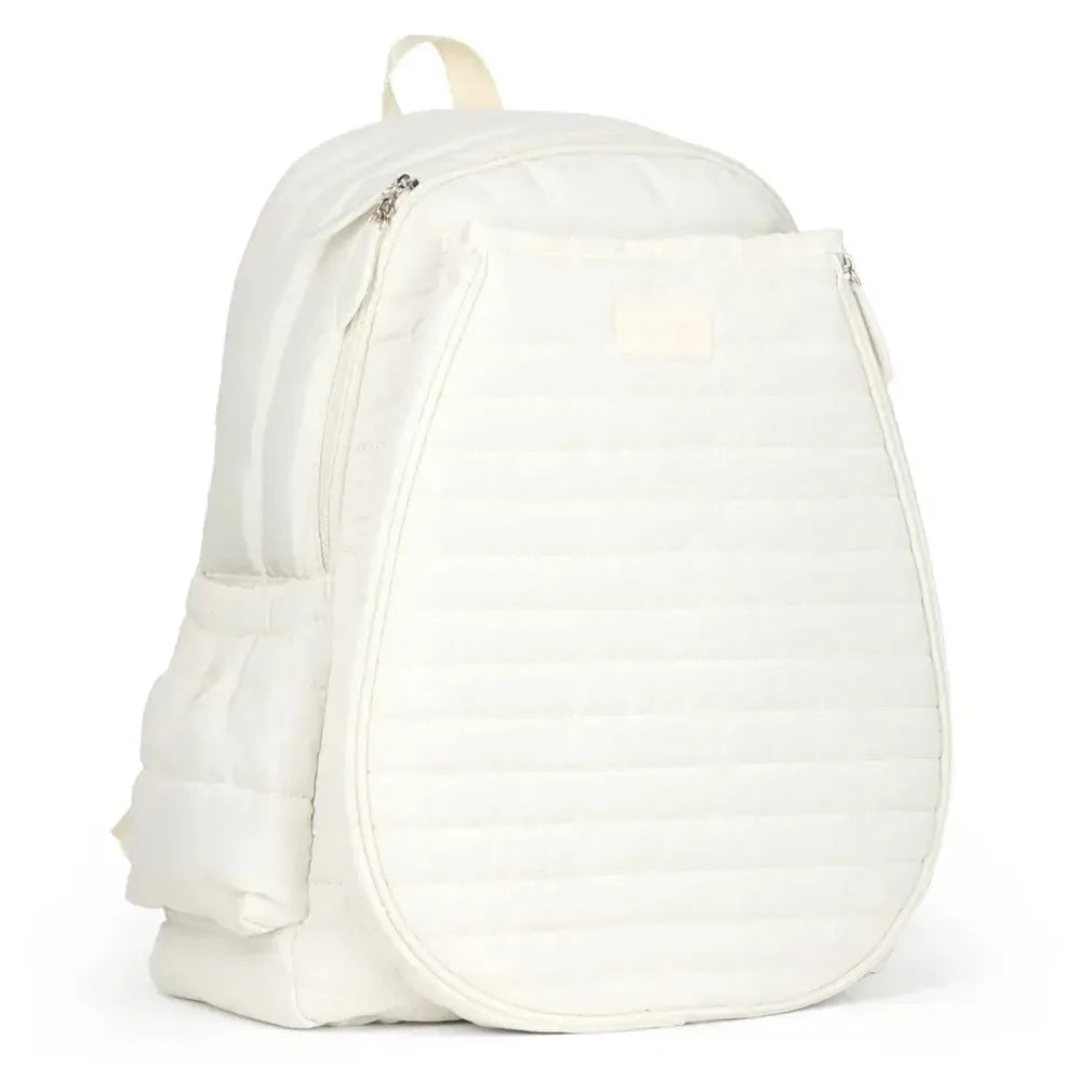 Game On Tennis Backpack Winter White Puffer-Bags-Ame and Lulu-GTBP372-1-2-[Sku]-Tennis Express