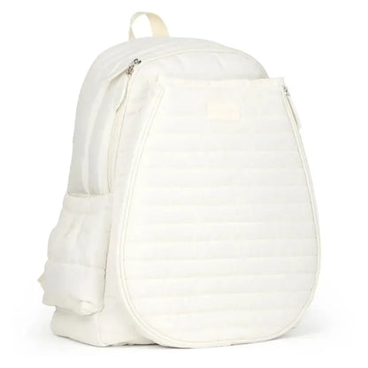Game On Tennis Backpack Winter White Puffer-Bags-Ame and Lulu-GTBP372-1-2-[Sku]-Tennis Express