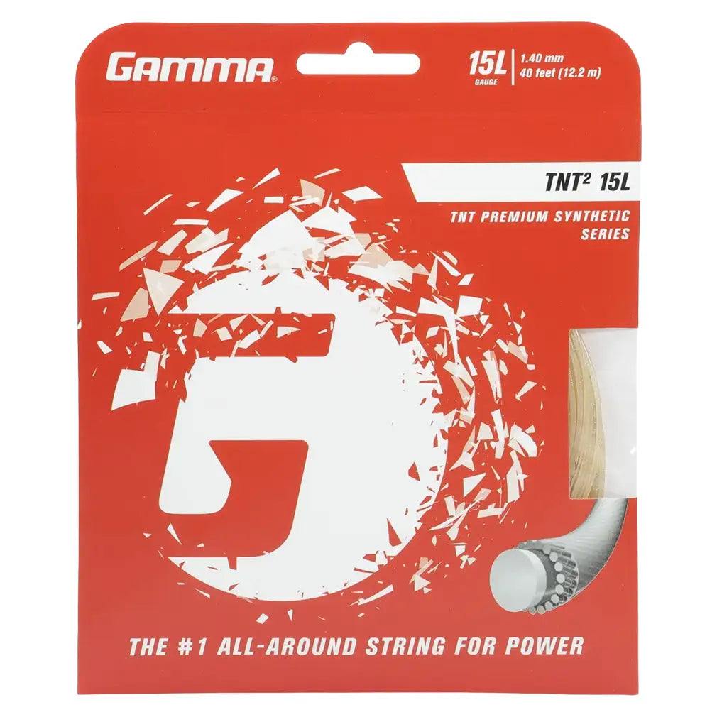 TNT2 Tennis String Natural-Strings-Gamma-GTNTNA-15-1-Tennis Express