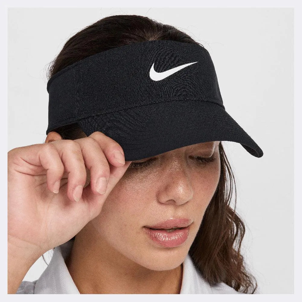Unisex Dri-FIT Ace Tennis Visor-Apparel-Nike-HJ3689-010_3-4-[Sku]-Tennis Express