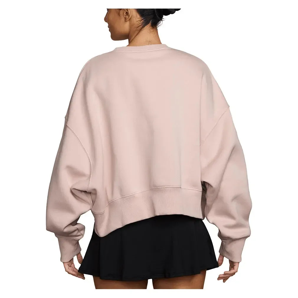 Women's Court Heritage Phoenix Fleece Oversized Long Sleeve Tennis Crew