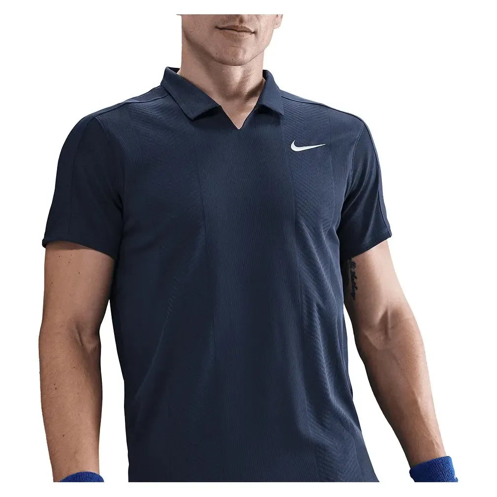 Men's New York Court Dri-FIT Advantage Slam Tennis Polo-Apparel-Nike-HM6752-410-Tennis Express