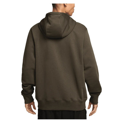 Men's Court Dri-FIT Heritage Fleece Pullover Tennis Hoodie Dark Hazel and Saffron Quartz
