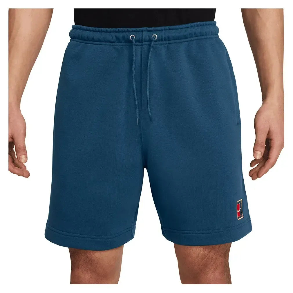 Men's Court Dri-FIT Heritage 6" Tennis Short Blue Force-Apparel-Nike-HM6768-415F25-3-Tennis Express