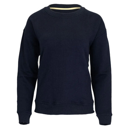 Women's Happiest On The Court Tennis Sweatshirt Navy and White-Apparel-CourtLife-HOC-TEN-NA-F24-Tennis Express