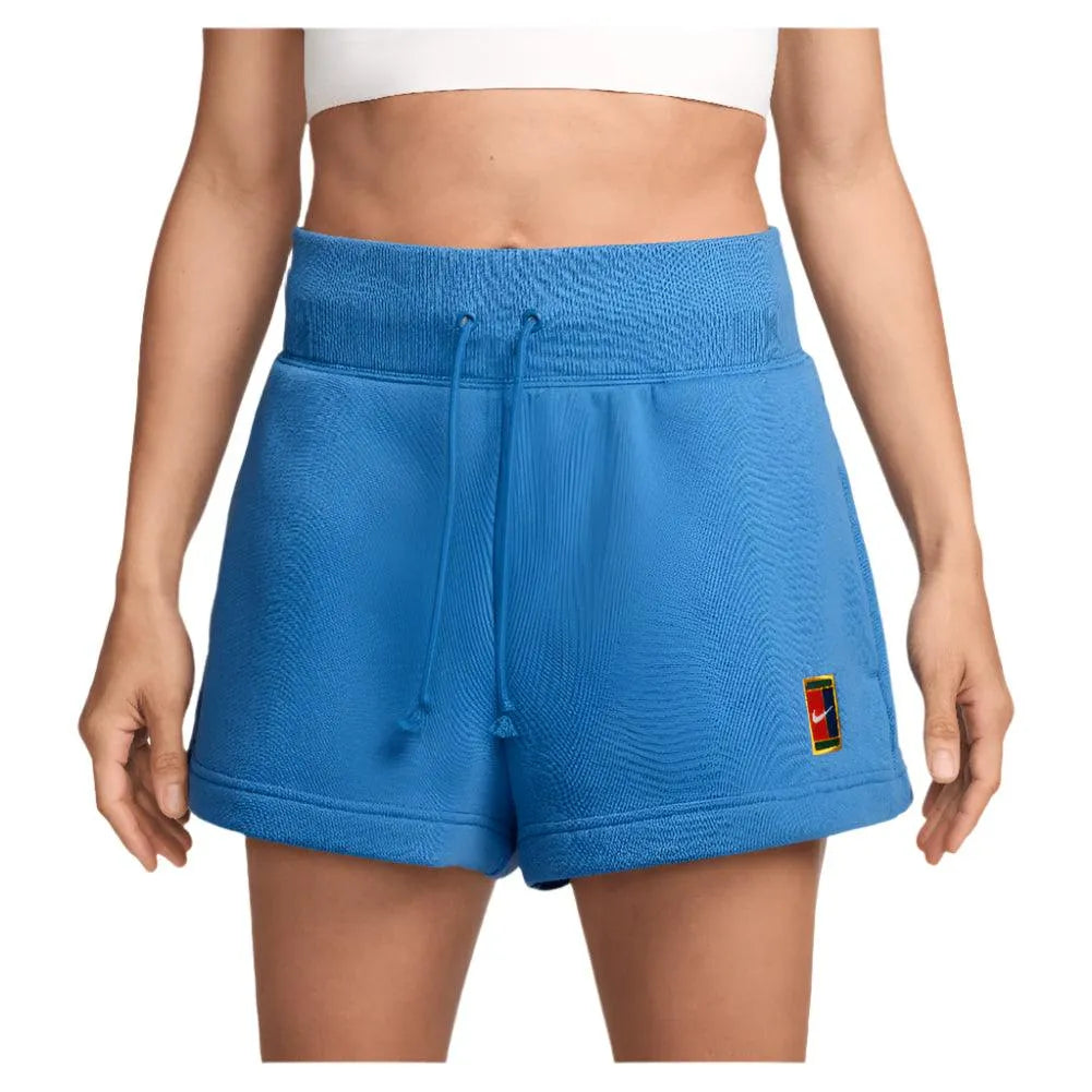 Women's Court High-Waisted Heritage Phoenix Fleece Tennis Shorts-Apparel-Nike-HQ0364-402-2-[Sku]-Tennis Express